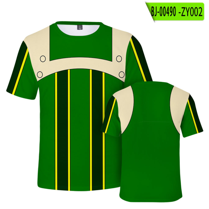 Дамска ежедневна тениска с къс ръкав, кръгло деколте и дизайн с печат — полиестерна материя