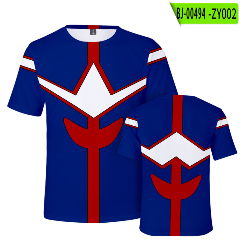 Дамска ежедневна тениска с къс ръкав, кръгло деколте и дизайн с печат — полиестерна материя