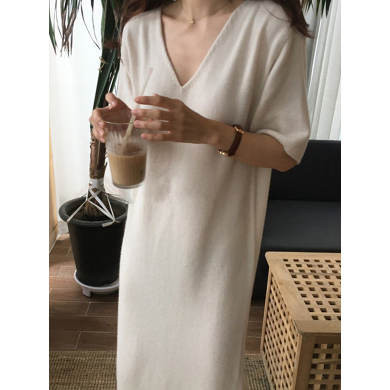 Naiste villane kudumkleit, pikk, kõrge kaelus, pikad varrukad, vaba lõige, kapuutsiga, tänav stiilis