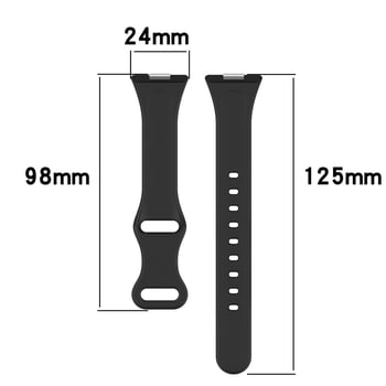 Silikonska narukvica za Huawei Fit4 i Huawei Watch Fit3 s leptir kopčom, izrađena od silikona, kompatibilna s Fit4/Watch Fit3, težina oko 13 g.