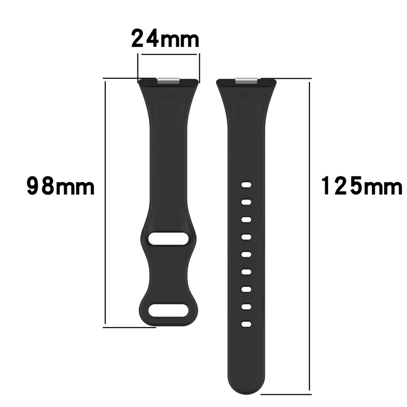 Silikonska narukvica za Huawei Fit4 i Huawei Watch Fit3 s leptir kopčom, izrađena od silikona, kompatibilna s Fit4/Watch Fit3, težina oko 13 g.