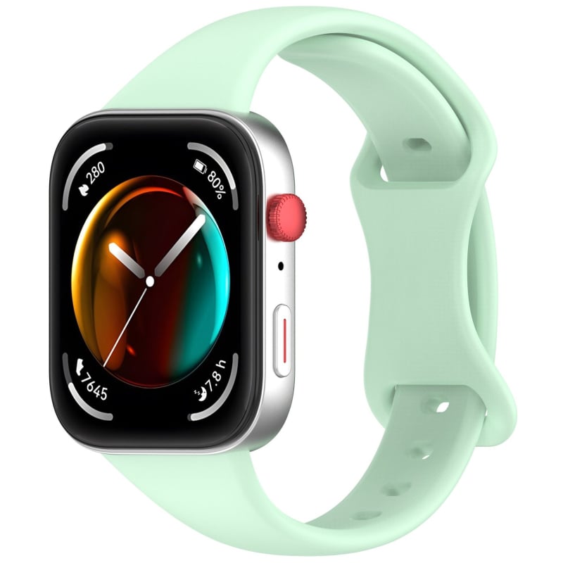 Silikonska narukvica za Huawei Fit4 i Huawei Watch Fit3 s leptir kopčom, izrađena od silikona, kompatibilna s Fit4/Watch Fit3, težina oko 13 g.