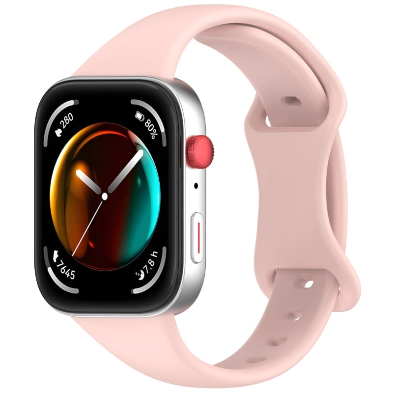 Silikonska narukvica za Huawei Fit4 i Huawei Watch Fit3 s leptir kopčom, izrađena od silikona, kompatibilna s Fit4/Watch Fit3, težina oko 13 g.