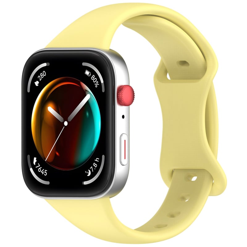 Silikonska narukvica za Huawei Fit4 i Huawei Watch Fit3 s leptir kopčom, izrađena od silikona, kompatibilna s Fit4/Watch Fit3, težina oko 13 g.