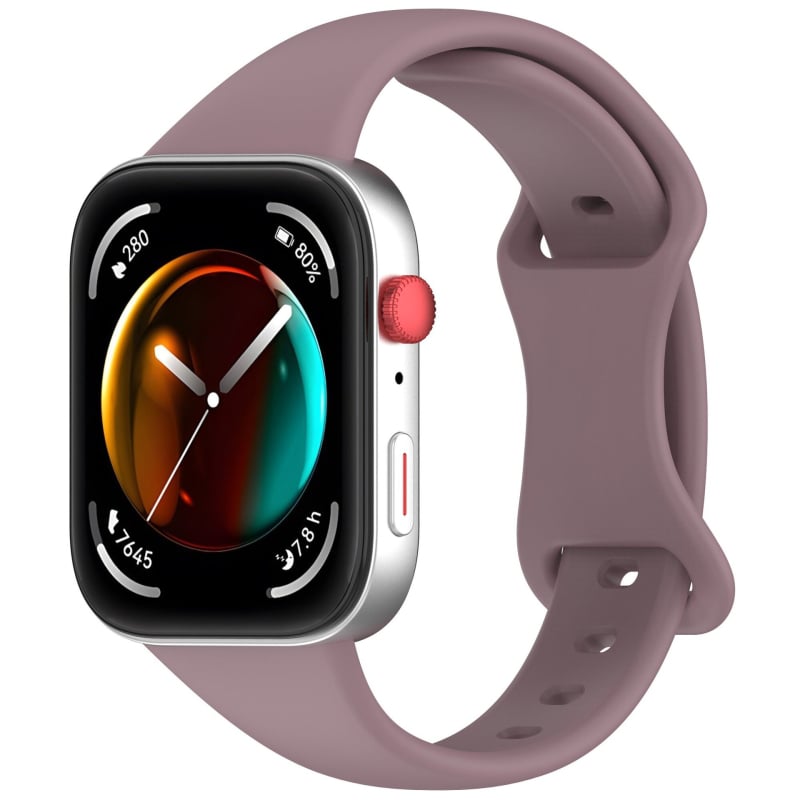 Silikonska narukvica za Huawei Fit4 i Huawei Watch Fit3 s leptir kopčom, izrađena od silikona, kompatibilna s Fit4/Watch Fit3, težina oko 13 g.