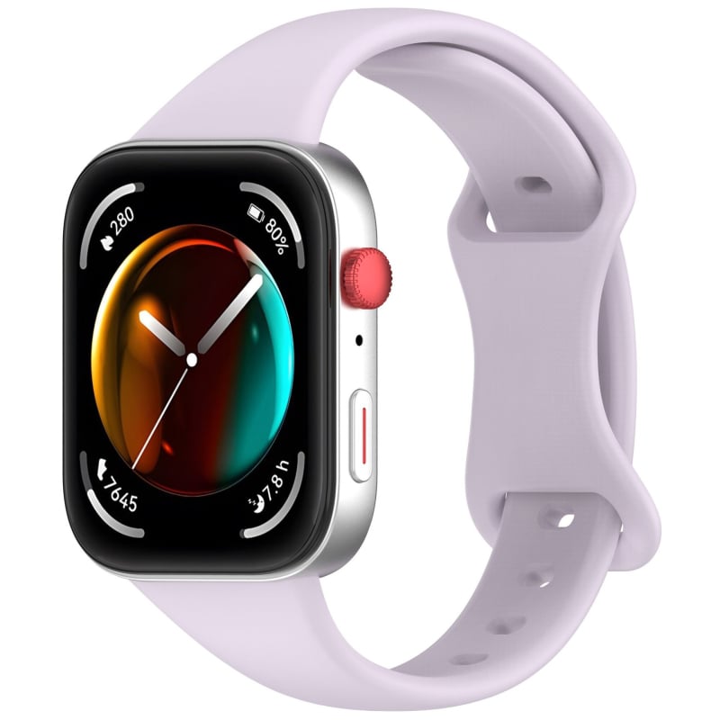 Silikonska narukvica za Huawei Fit4 i Huawei Watch Fit3 s leptir kopčom, izrađena od silikona, kompatibilna s Fit4/Watch Fit3, težina oko 13 g.