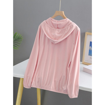 Sievietes UV aizsardzības vējjaka ar kapuci, ātri žūstoša, elpojoša poliester