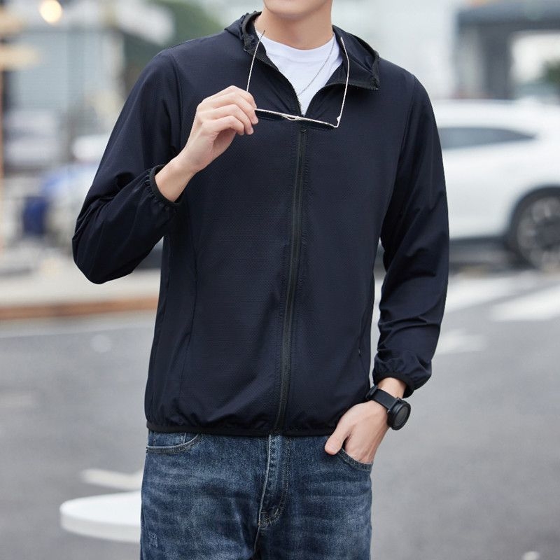 Sievietes UV aizsardzības vējjaka ar kapuci, ātri žūstoša, elpojoša poliester