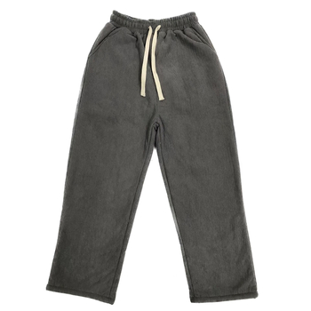 Vīriešu ziemas kordūrijas bikses ar fleece oderi, biezas, taisns piegriezums, ar jostu (corduroja audums; poliestera maisījums; fleece oderes; pret vēju; ziemas model)