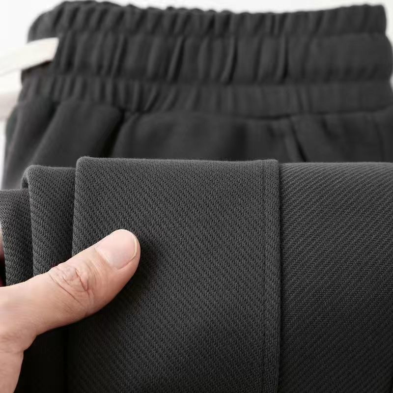 Vīriešu rudens-ziemas brīva piegriezuma sporta bikses ar taisnu piegriezumu, viduklis vidējā, bieza auduma, bambusa šķiedras, elpojošas (viduklis; bieza auduma; bambusa šķiedras; elpojošas)