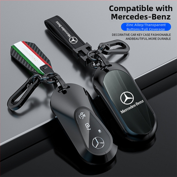 Atslēgu korpuss Mercedes-Benz modeļiem: S‑klase Maybach, C‑klase (C200L), E260L, E300L, GLB, GLC260L; cinka sakausējums; vienkāršs stils