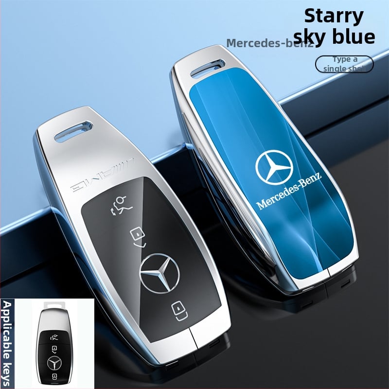 Atslēgu korpuss Mercedes-Benz modeļiem: S‑klase Maybach, C‑klase (C200L), E260L, E300L, GLB, GLC260L; cinka sakausējums; vienkāršs stils