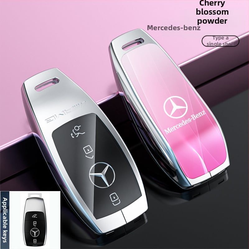 Atslēgu korpuss Mercedes-Benz modeļiem: S‑klase Maybach, C‑klase (C200L), E260L, E300L, GLB, GLC260L; cinka sakausējums; vienkāršs stils