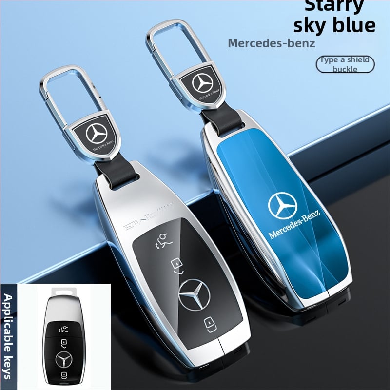 Atslēgu korpuss Mercedes-Benz modeļiem: S‑klase Maybach, C‑klase (C200L), E260L, E300L, GLB, GLC260L; cinka sakausējums; vienkāršs stils