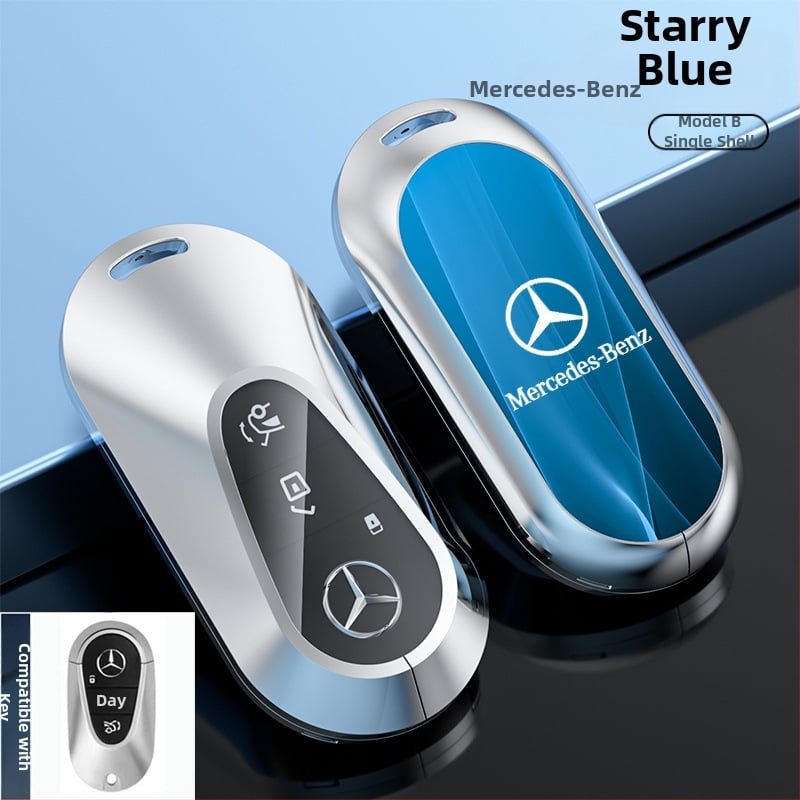 Atslēgu korpuss Mercedes-Benz modeļiem: S‑klase Maybach, C‑klase (C200L), E260L, E300L, GLB, GLC260L; cinka sakausējums; vienkāršs stils