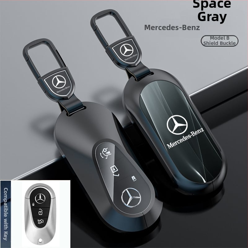 Atslēgu korpuss Mercedes-Benz modeļiem: S‑klase Maybach, C‑klase (C200L), E260L, E300L, GLB, GLC260L; cinka sakausējums; vienkāršs stils