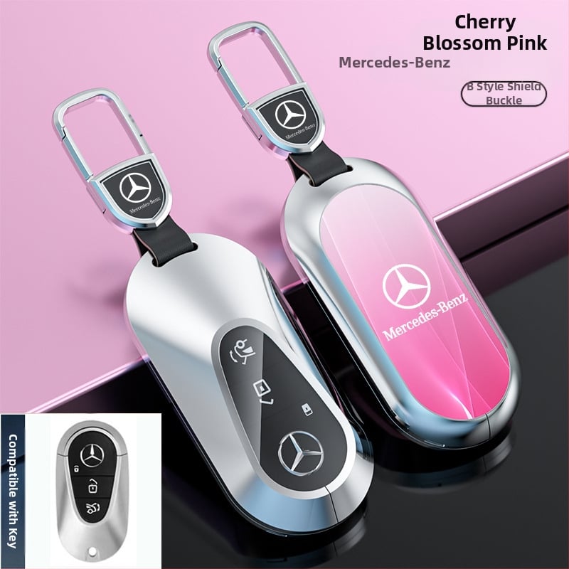 Atslēgu korpuss Mercedes-Benz modeļiem: S‑klase Maybach, C‑klase (C200L), E260L, E300L, GLB, GLC260L; cinka sakausējums; vienkāršs stils