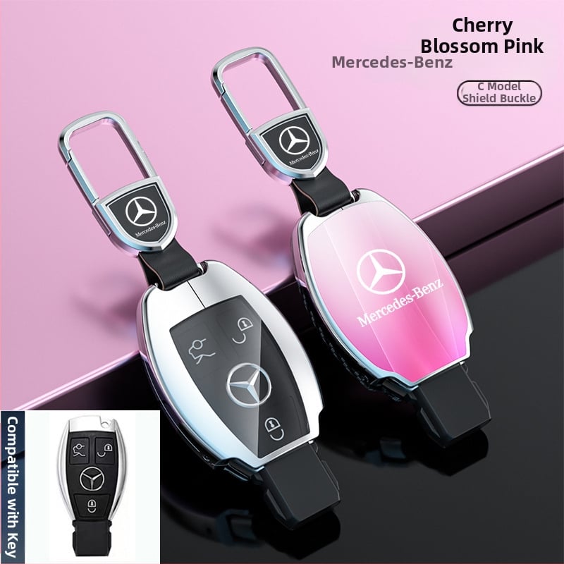 Atslēgu korpuss Mercedes-Benz modeļiem: S‑klase Maybach, C‑klase (C200L), E260L, E300L, GLB, GLC260L; cinka sakausējums; vienkāršs stils