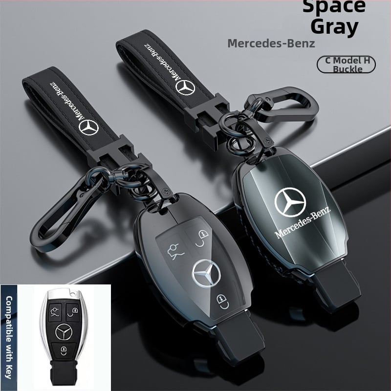 Atslēgu korpuss Mercedes-Benz modeļiem: S‑klase Maybach, C‑klase (C200L), E260L, E300L, GLB, GLC260L; cinka sakausējums; vienkāršs stils