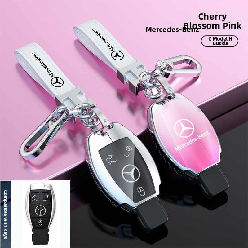 Atslēgu korpuss Mercedes-Benz modeļiem: S‑klase Maybach, C‑klase (C200L), E260L, E300L, GLB, GLC260L; cinka sakausējums; vienkāršs stils