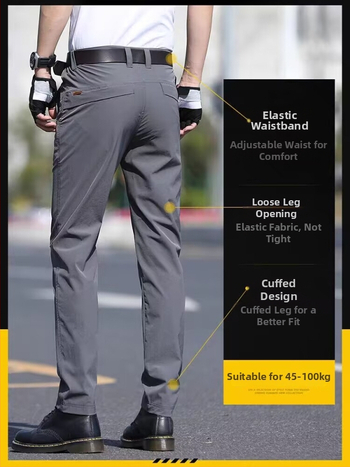 Elastīgās taktiskās bikses bez gludināšanas, taisns griezums, flīsa oderējums, biznesa ikdienai