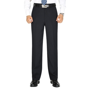 Vīriešu ikdienas biznesa bikses, taisns piegriezums, fleece iekšējā odere, vidukļa vidējais augstums, poliestera audums.