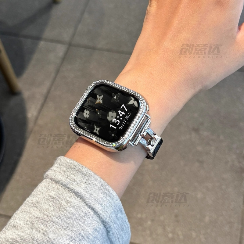 Kovový remienok pre Xiaomi Mi Band 8/9 Pro a Redmi Watch 4/5 – módny štýl so krištáľovými kamienkami, spona s kolíkom, hmotnosť približne 30 g