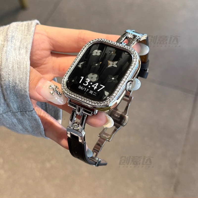 Kovový remienok pre Xiaomi Mi Band 8/9 Pro a Redmi Watch 4/5 – módny štýl so krištáľovými kamienkami, spona s kolíkom, hmotnosť približne 30 g