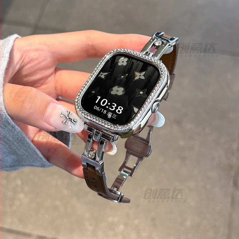 Kovový remienok pre Xiaomi Mi Band 8/9 Pro a Redmi Watch 4/5 – módny štýl so krištáľovými kamienkami, spona s kolíkom, hmotnosť približne 30 g