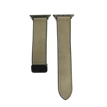 Curea Apple Watch Ultra – din silicon și piele, cataramă magnetică, stil retro