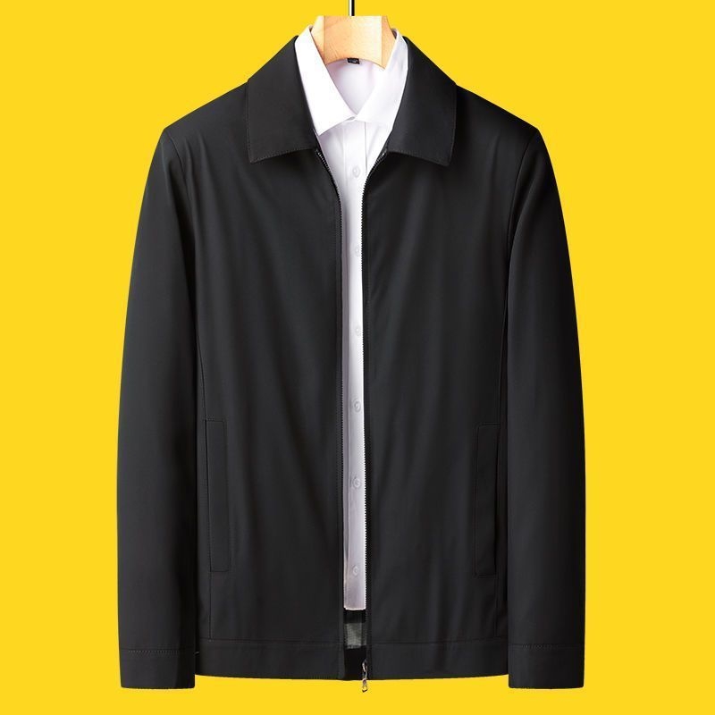 Talvine paks puuvillane jope lapell ja tõmblukuga