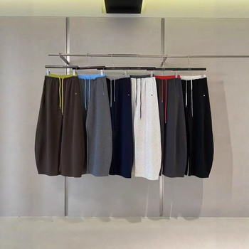 Široke hlače casual s visokim strukom, pamuk-poliester mješavina, mikroelastičnost, jesen 2025