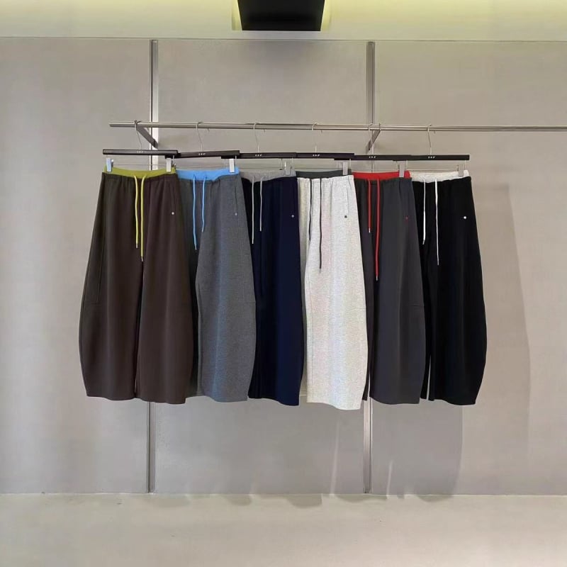 Široke hlače casual s visokim strukom, pamuk-poliester mješavina, mikroelastičnost, jesen 2025