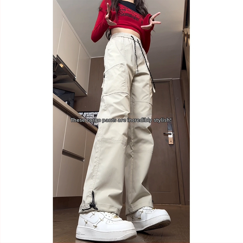 Salopete feminine pentru activități în aer liber, croială lejeră, talie naturală, lungime trei sferturi, țesătură țesută, lavabil