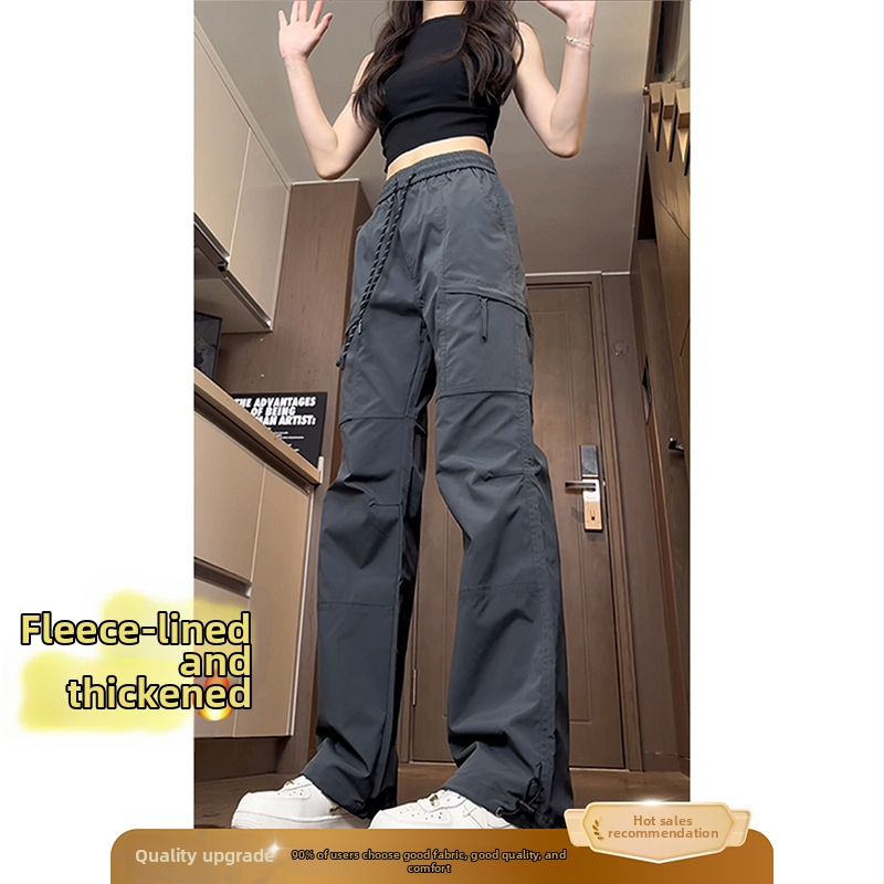 Salopete feminine pentru activități în aer liber, croială lejeră, talie naturală, lungime trei sferturi, țesătură țesută, lavabil