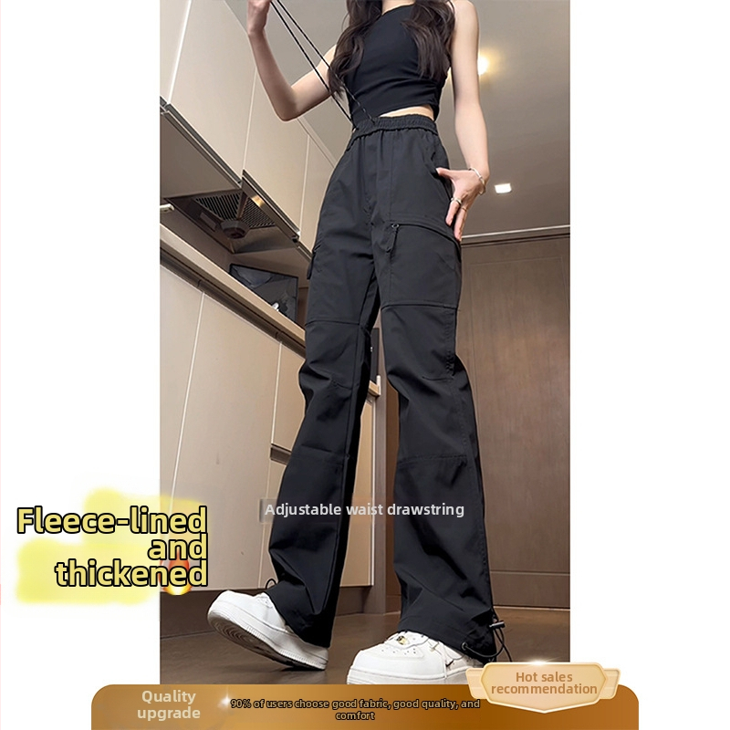 Salopete feminine pentru activități în aer liber, croială lejeră, talie naturală, lungime trei sferturi, țesătură țesută, lavabil