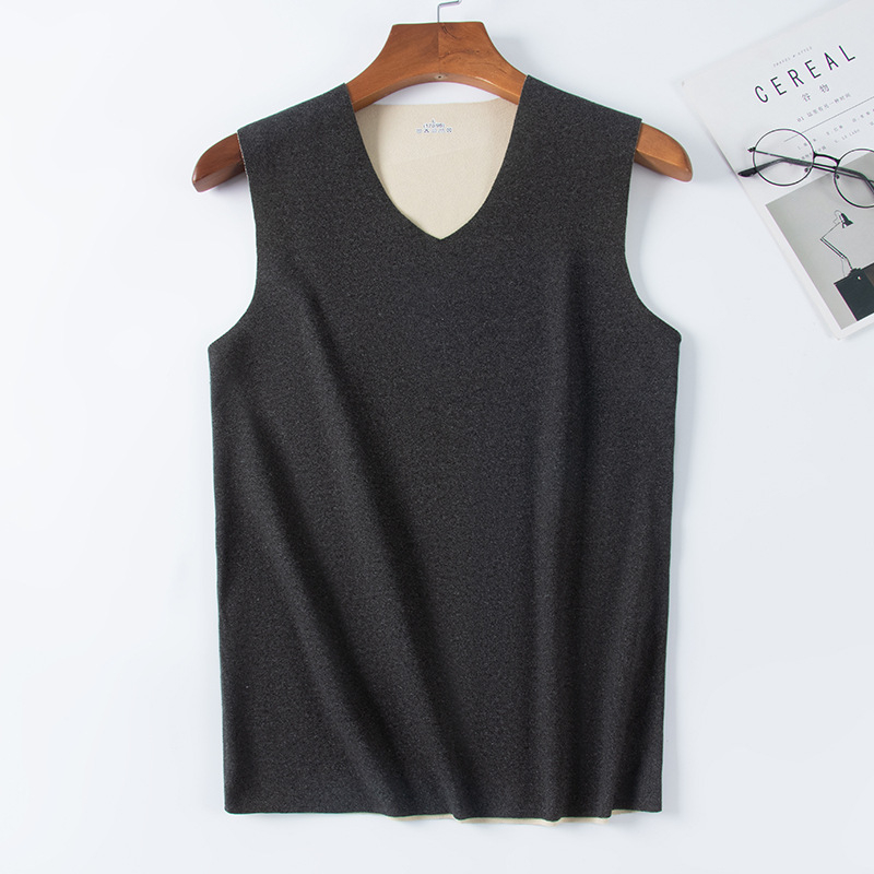 Unisex bezšuvju siltā jaciņa ar divpusēju velūru, V kakls, bieza auduma 201–250 g/m², poliesters