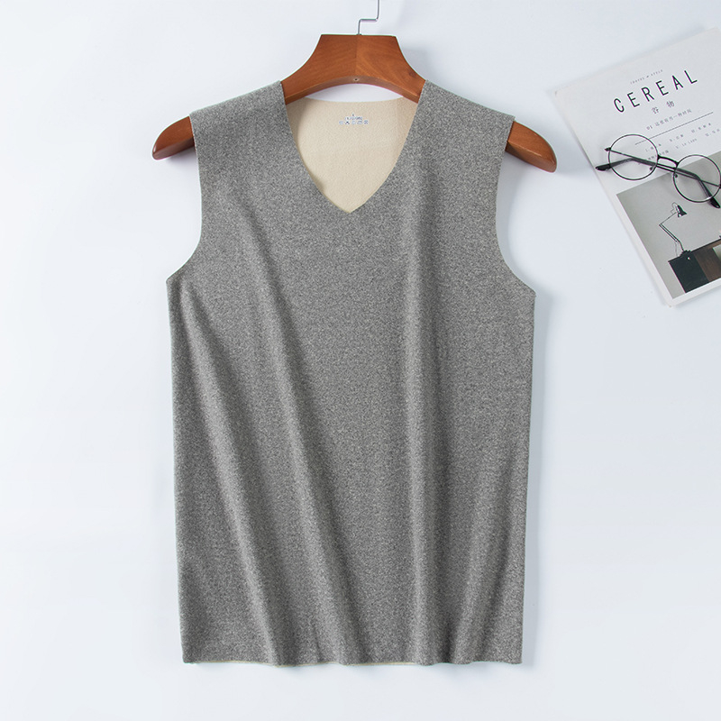 Unisex bezšuvju siltā jaciņa ar divpusēju velūru, V kakls, bieza auduma 201–250 g/m², poliesters