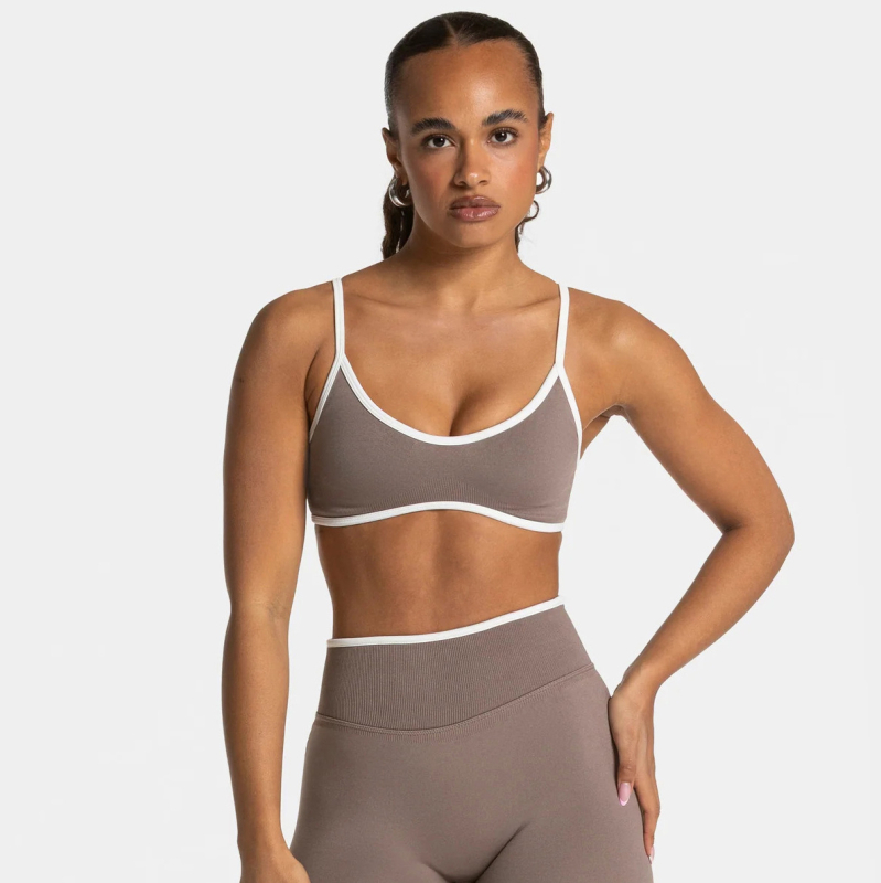 Jenny Top sport pentru yoga pentru femei, din nylon-spandex (92% nylon, 8% spandex), cu căptușeală, absorbție a umezelii, ultra-elastic