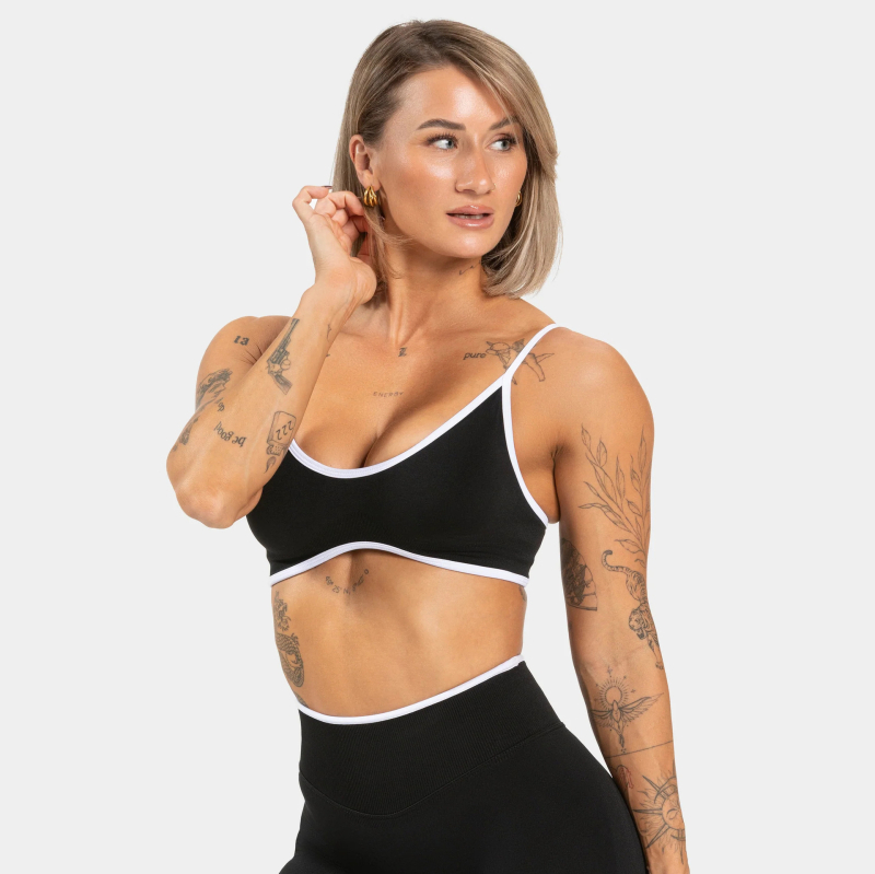 Jenny Top sport pentru yoga pentru femei, din nylon-spandex (92% nylon, 8% spandex), cu căptușeală, absorbție a umezelii, ultra-elastic