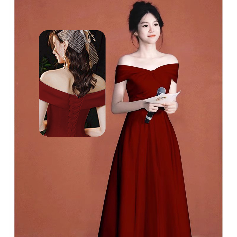 Rochie de seară fără bretele, croială în A, lungă, fără mâneci, talie înaltă, croi slim