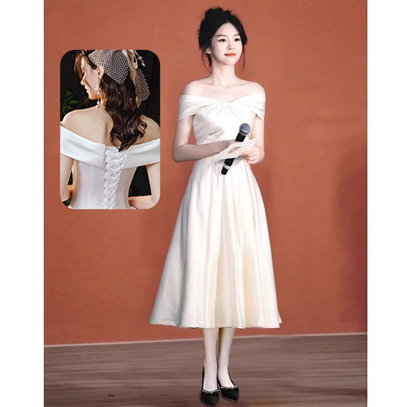 Rochie de seară fără bretele, croială în A, lungă, fără mâneci, talie înaltă, croi slim