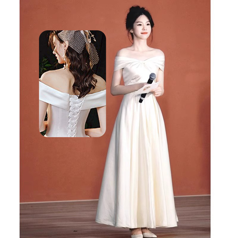 Rochie de seară fără bretele, croială în A, lungă, fără mâneci, talie înaltă, croi slim