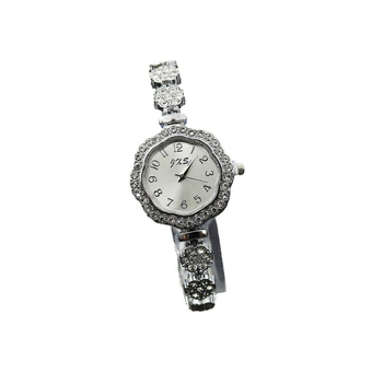 Ceas dama quartz Vientiane cu cadran în formă de floare, curea din oțel inoxidabil, carcasă din aliaj, mecanism Guangdong