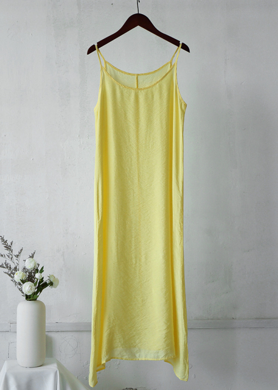 Siidist–puuvillasegu kleit, varrukateta, pikk pendulum-lõikega, etniline retro-stiil, suvi 2023