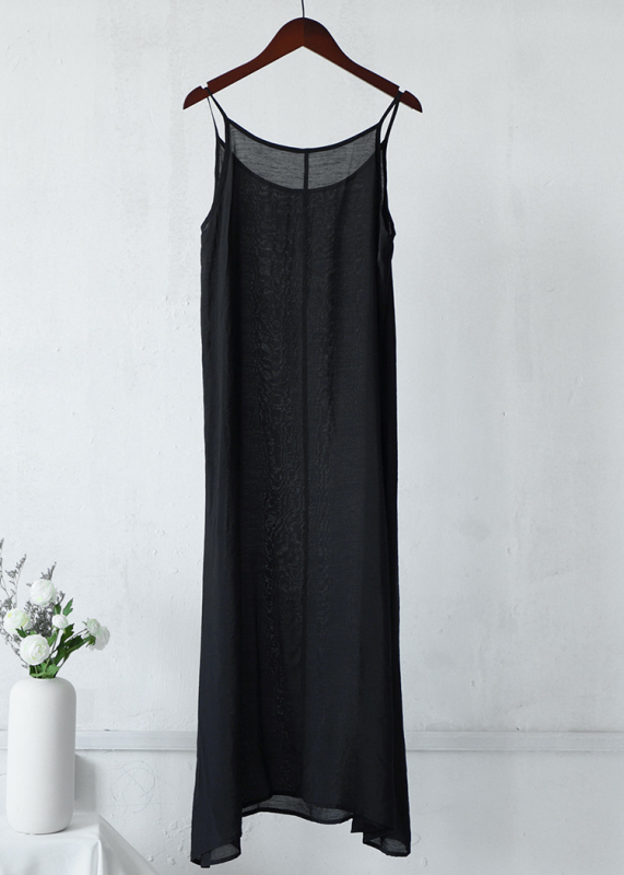 Siidist–puuvillasegu kleit, varrukateta, pikk pendulum-lõikega, etniline retro-stiil, suvi 2023