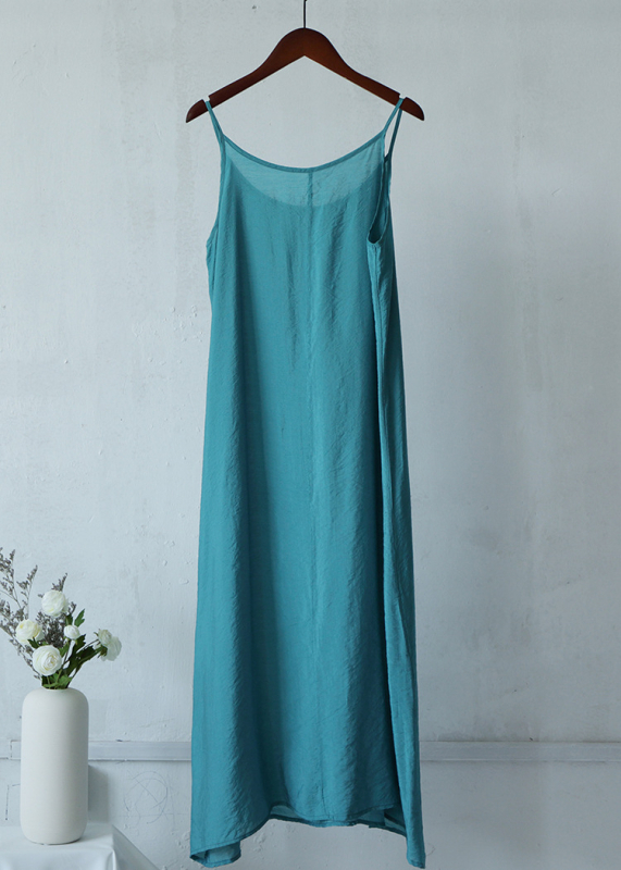 Siidist–puuvillasegu kleit, varrukateta, pikk pendulum-lõikega, etniline retro-stiil, suvi 2023