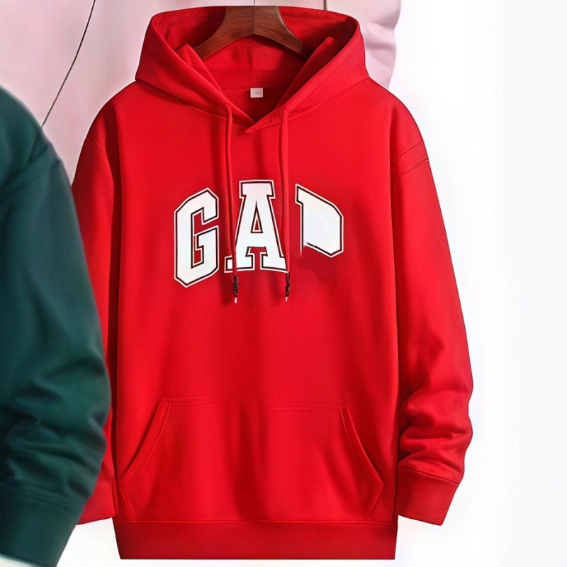 Unisex mikina s kapucňou s potlačou loga, voľný strih, stredná dĺžka 65–80 cm, bavlna 95%+, polyester 80–90%, zimná 2025