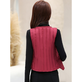 Naiste Down vest, kerge, sale lõige, Talv 2025, tõmblukk, ümmargune kaelus, täidis >90% valge pardi sulgede