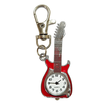 Džepni sat s gitarom motivom, unisex, kvarcni mehanizam Z618, kućište od legure, obična stakla
